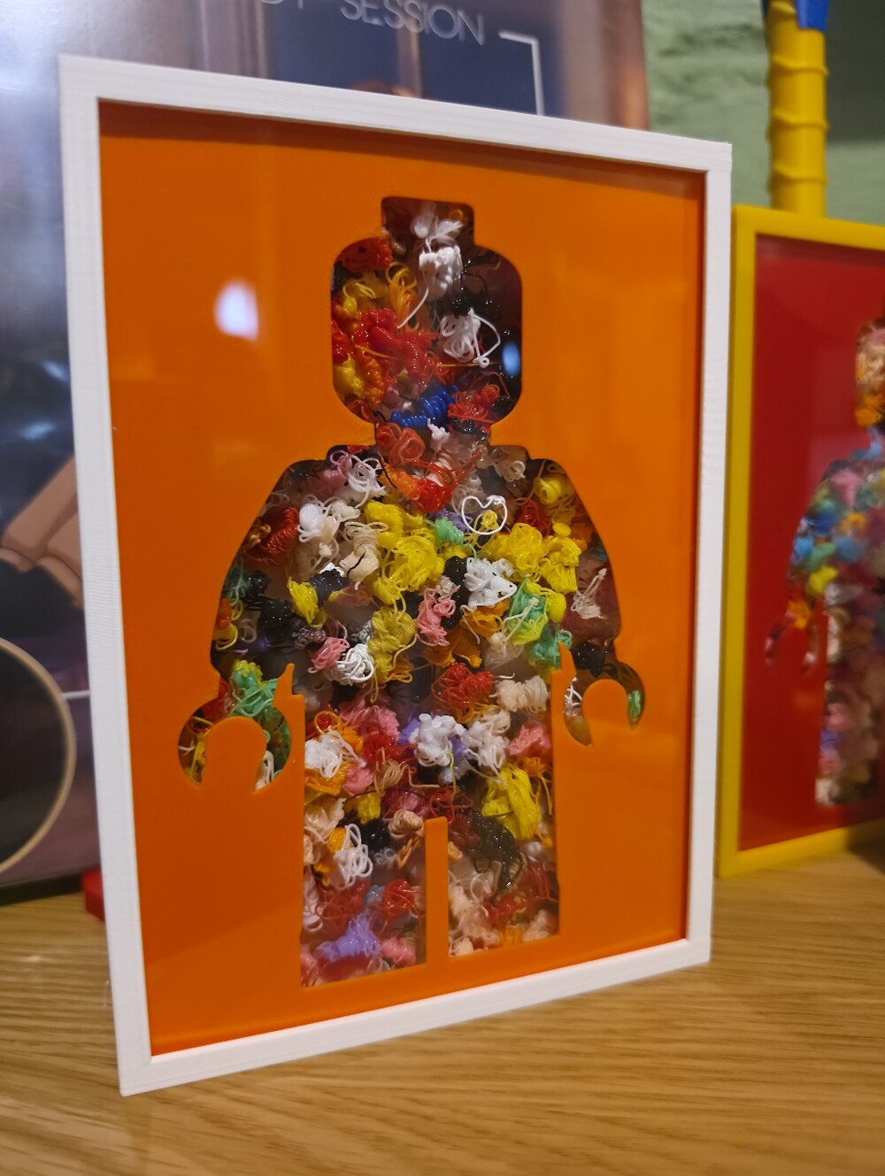 Lego Man Filament Waste Shadowbox
